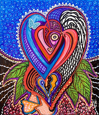 erotic hearts modern art