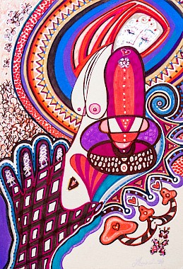 erotic colorful original art